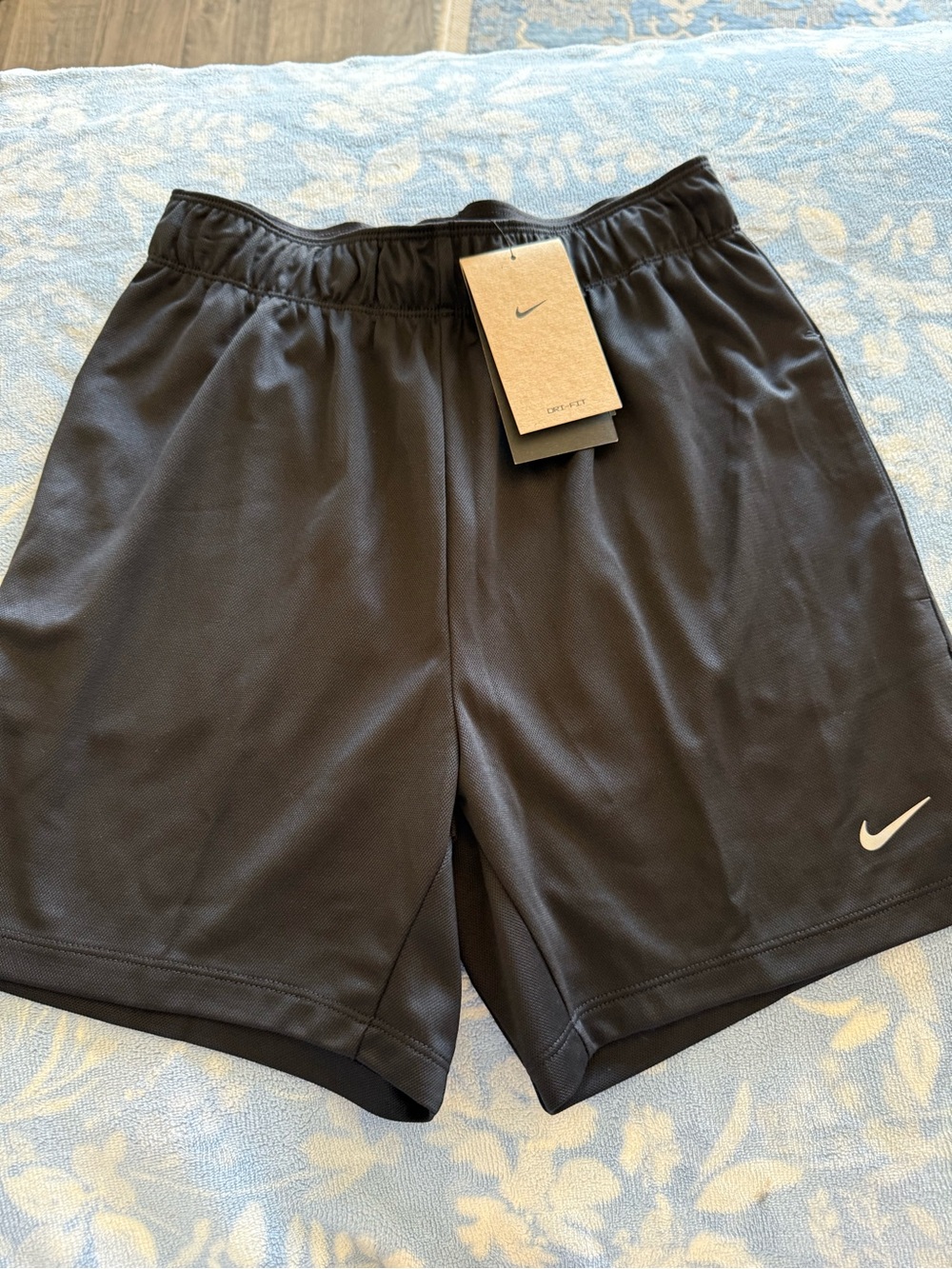 Nike Black Women’s Athletic Shorts with White Swoosh Size XS